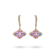 Multi Color Sapphire & Diamond Earrings - K.S. Sze & Sons