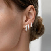 Multiple Hoop Diamond Earrings - K.S. Sze & Sons