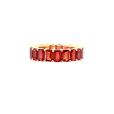 Orange Sapphire Eternity Ring