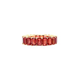 Orange Sapphire Eternity Ring