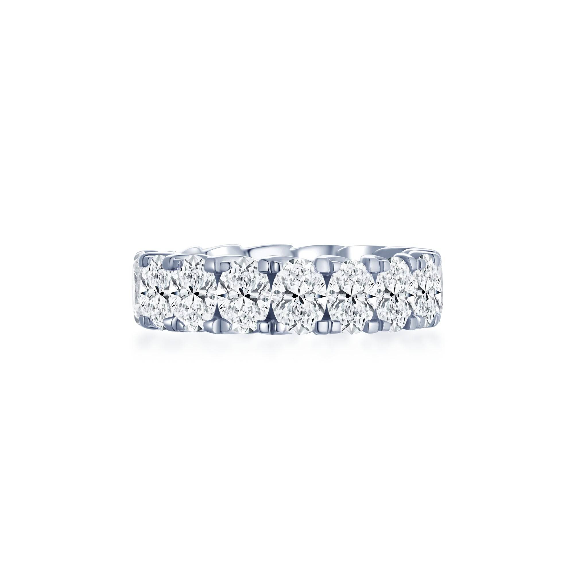 Oval-Shaped Diamond Eternity Ring (GIA Certificate) - K.S. Sze & Sons