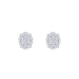 Illusion Oval Gleam Studs