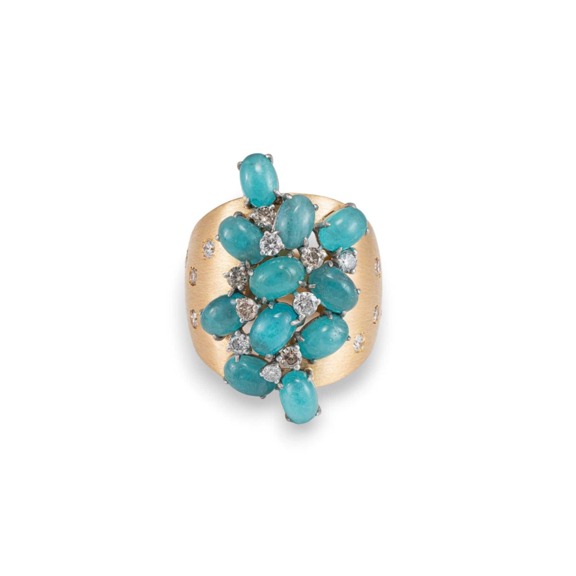 Paraiba & Diamond Ring - K.S. Sze & Sons