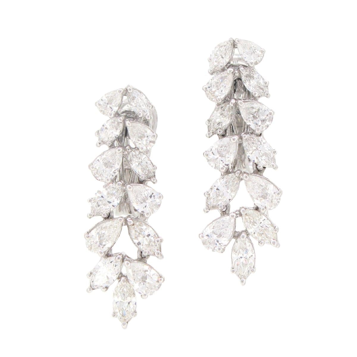 Pear-Shaped Diamond Earrings - K.S. Sze & Sons