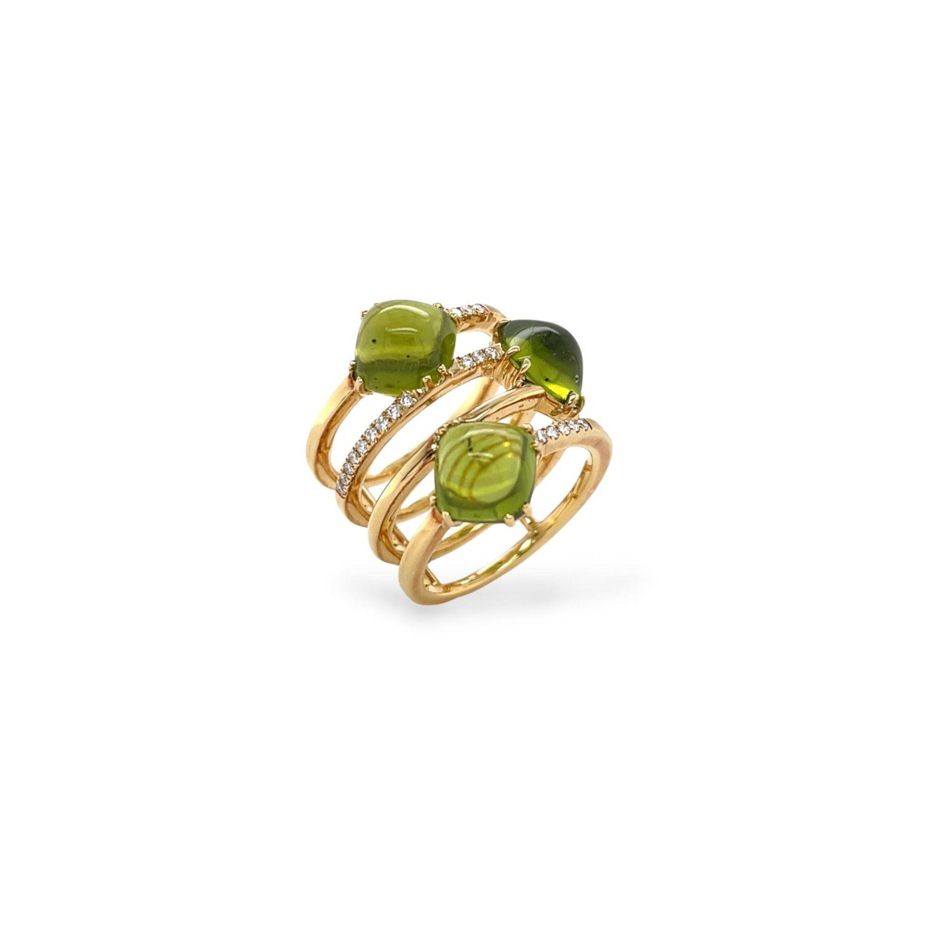 Peridot & Diamond Ring - K.S. Sze & Sons