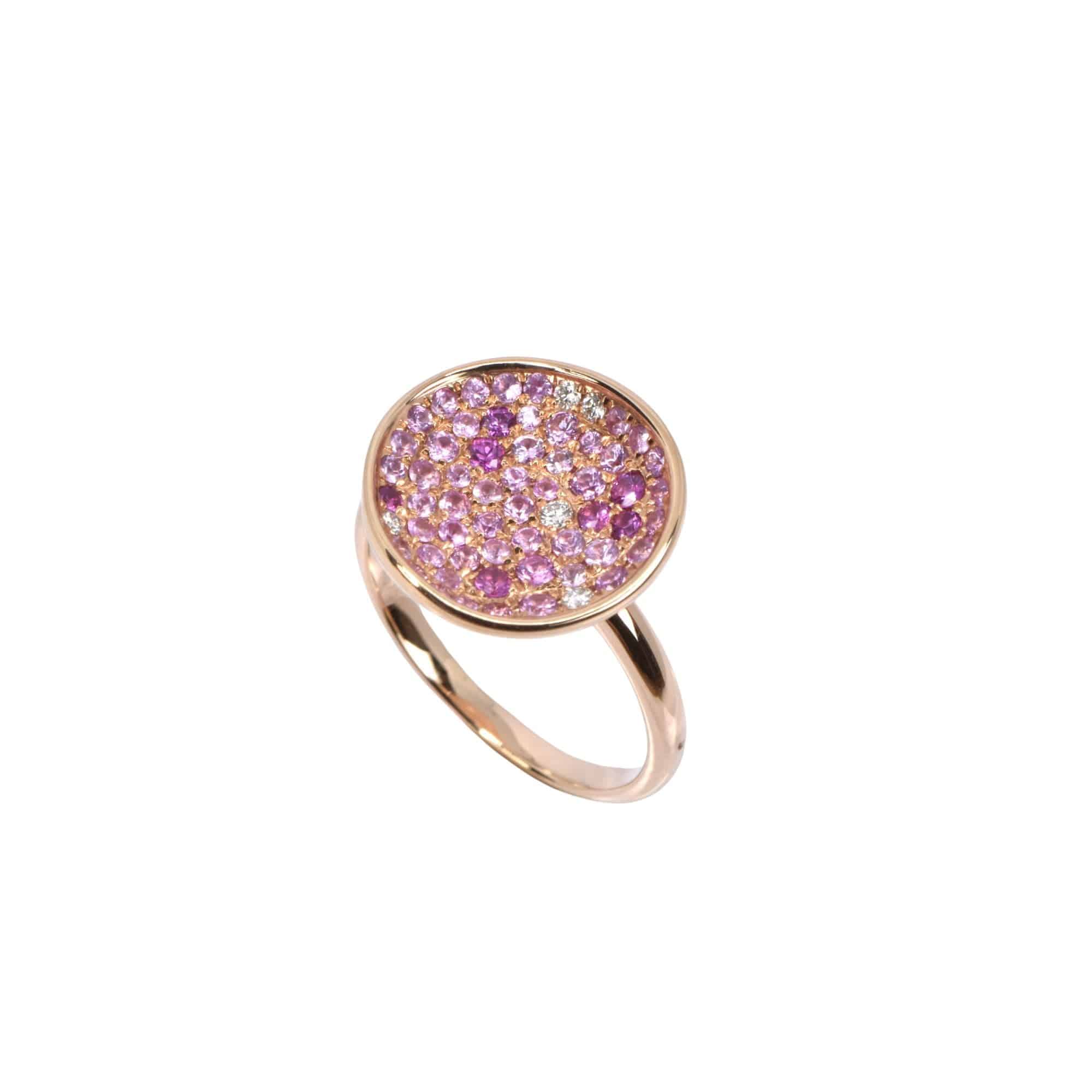 Pink Sapphire & Diamond Ring - K.S. Sze & Sons