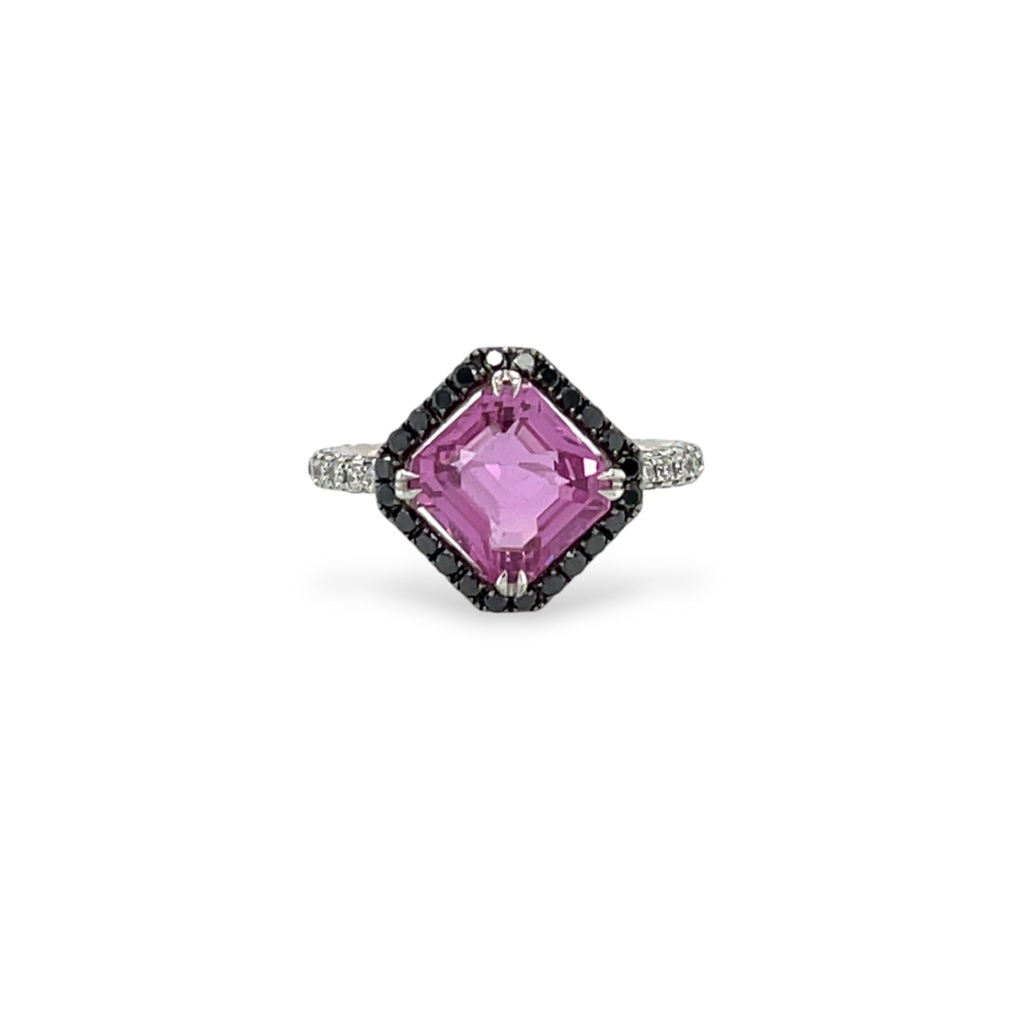 Pink Sapphire & Diamond Ring - K.S. Sze & Sons