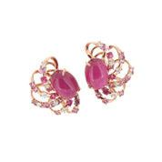 Pink Tourmaline & Diamond Earrings - K.S. Sze & Sons