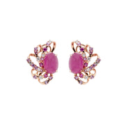 Pink Tourmaline & Diamond Earrings - K.S. Sze & Sons