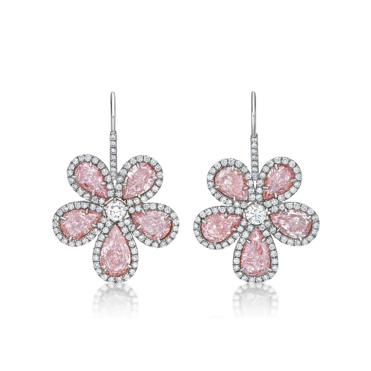 Pink & White Diamond Earring (GIA Certificate) - K.S. Sze & Sons