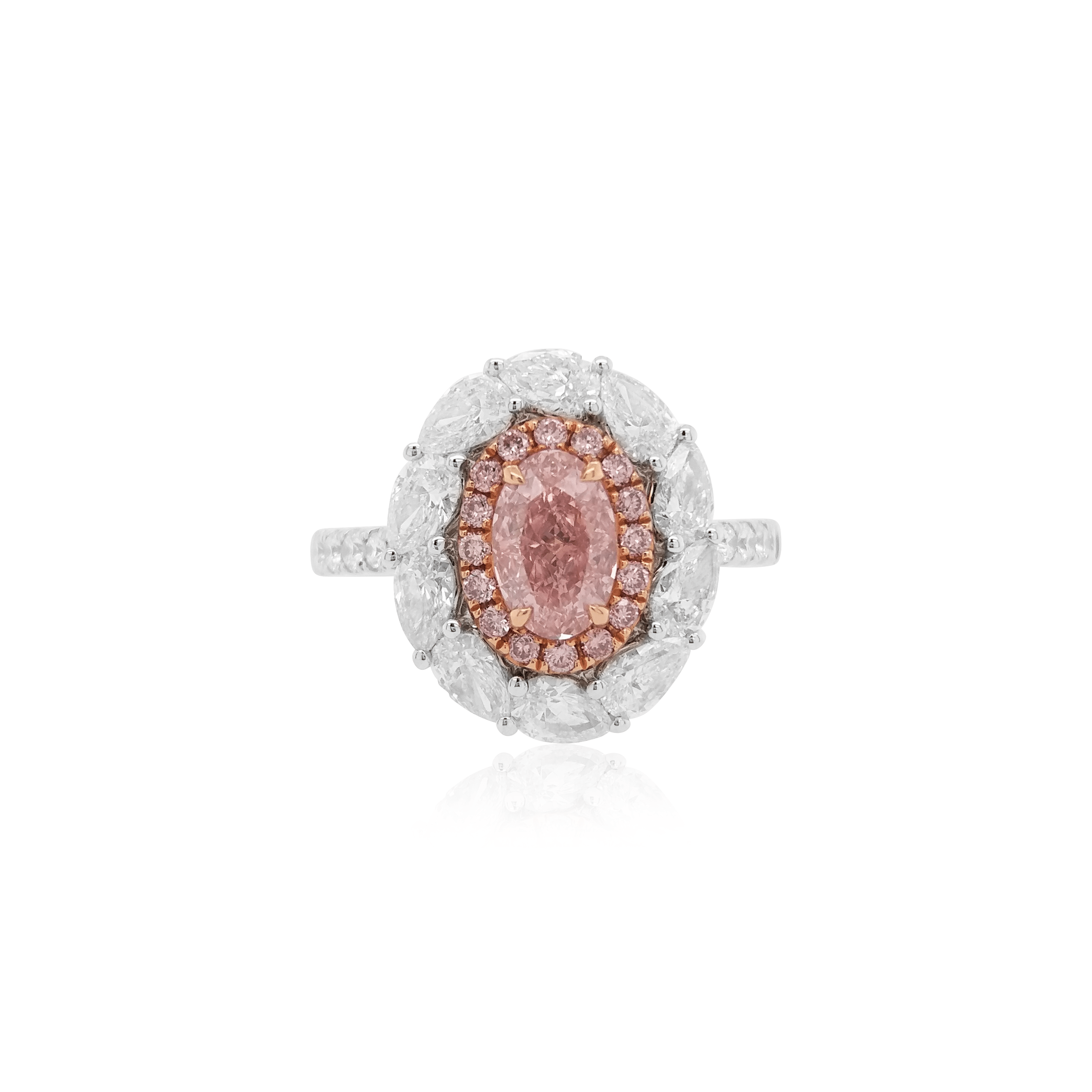 The Pink Diamond Oval Ring - K.S. Sze & Sons