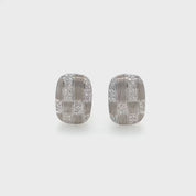 White Diamond Earrings