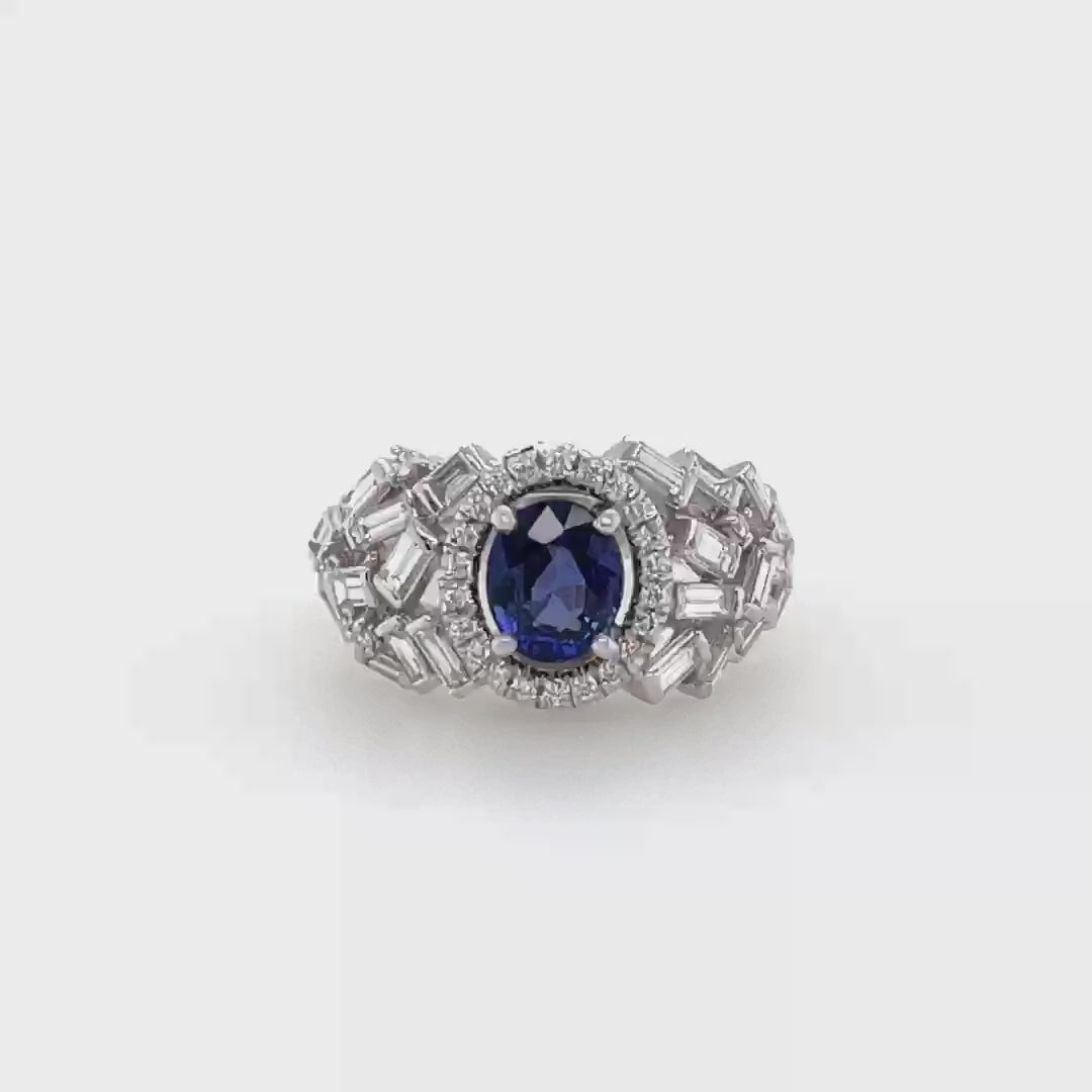 Sapphire & Diamond Ring