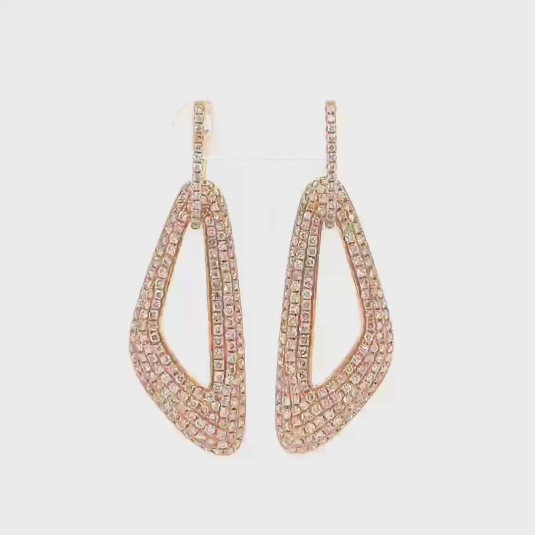 Brown Diamond Earrings