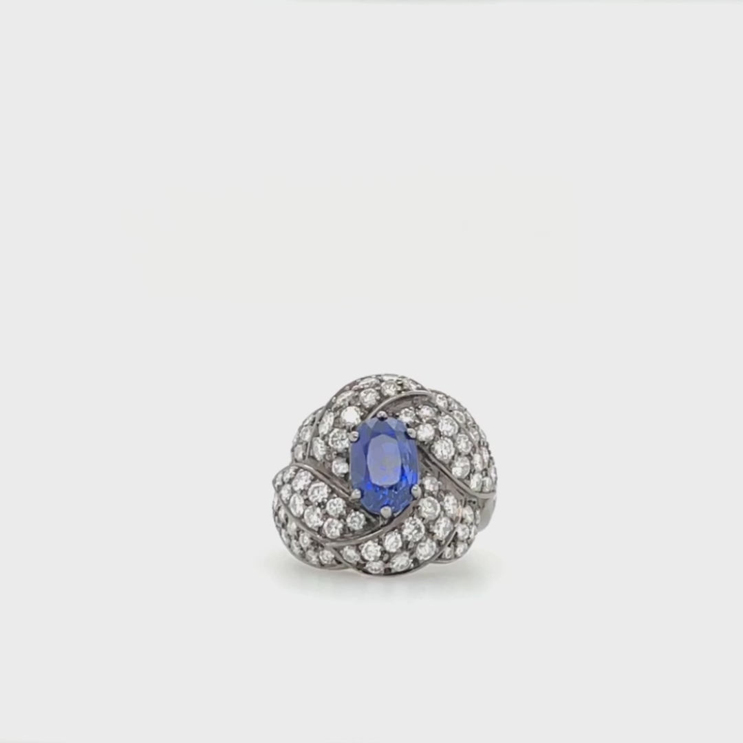 Sapphire & Diamond Ring