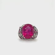 Rubellite, Ruby & Diamond Ring