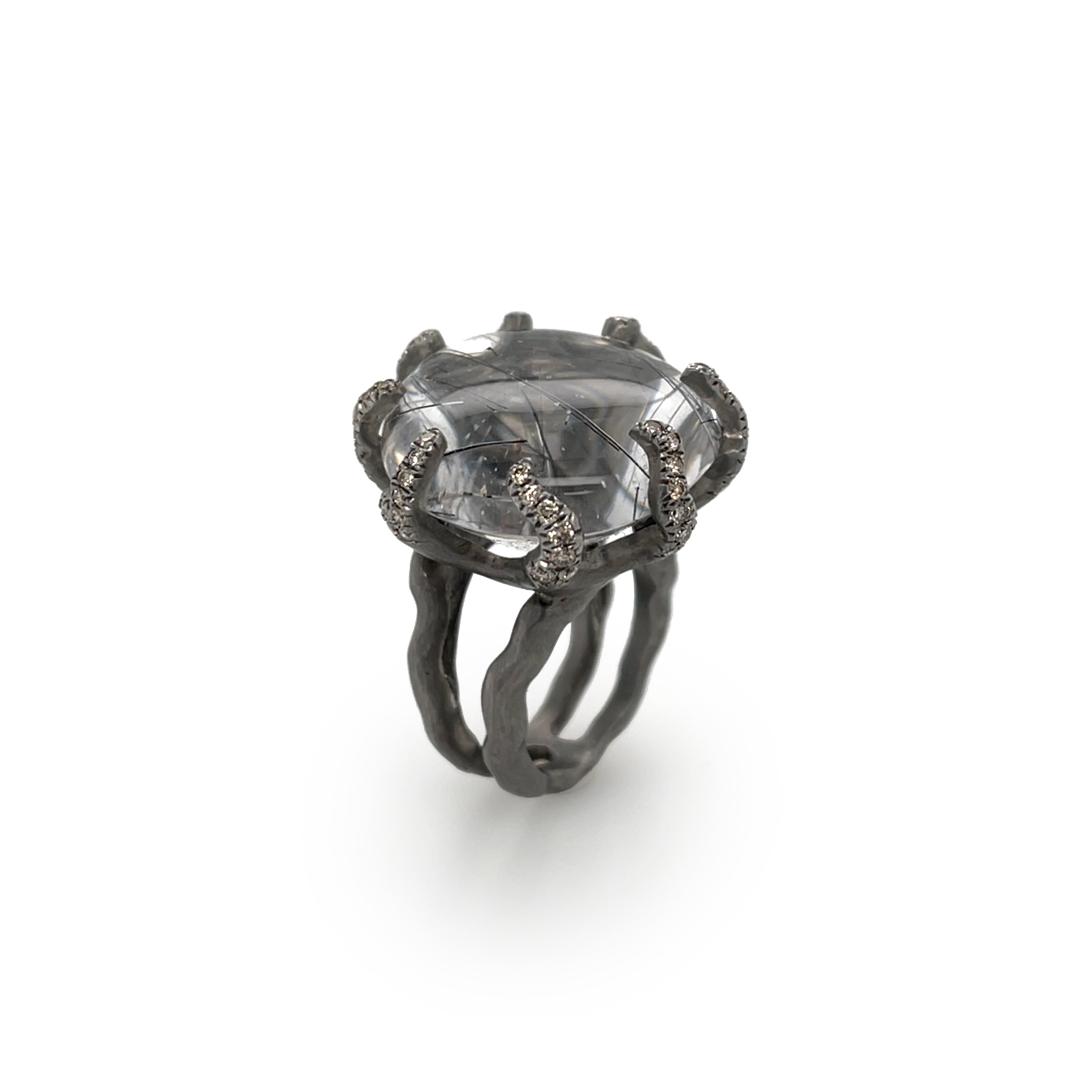 Quartz & Diamond Ring - K.S. Sze & Sons