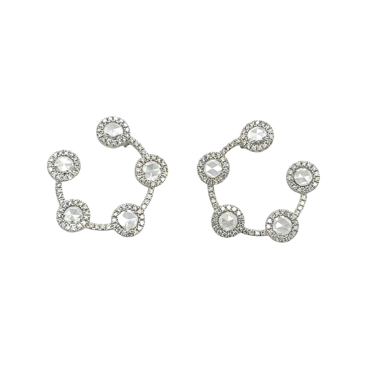 Rose Cut Diamond Earrings - K.S. Sze & Sons