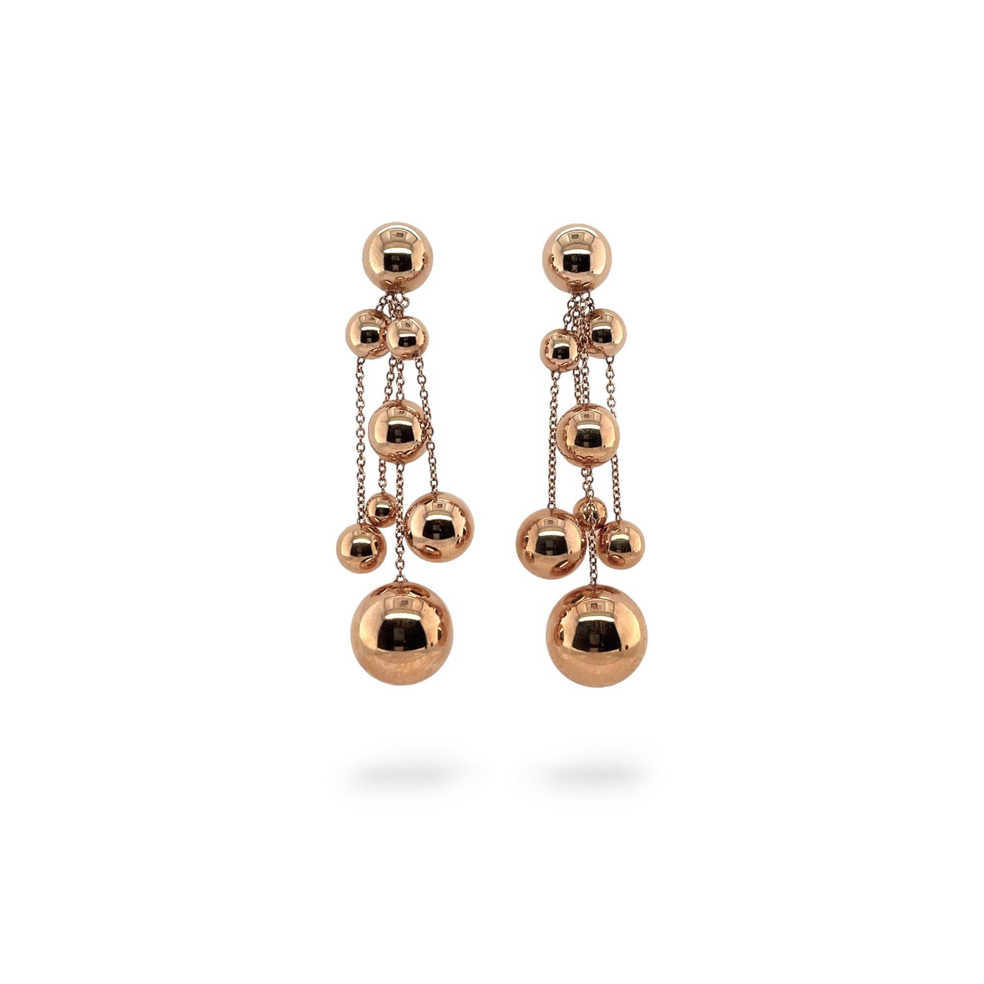 Rose Gold Dangling Earrings