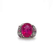 Rubellite, Ruby & Diamond Ring - K.S. Sze & Sons