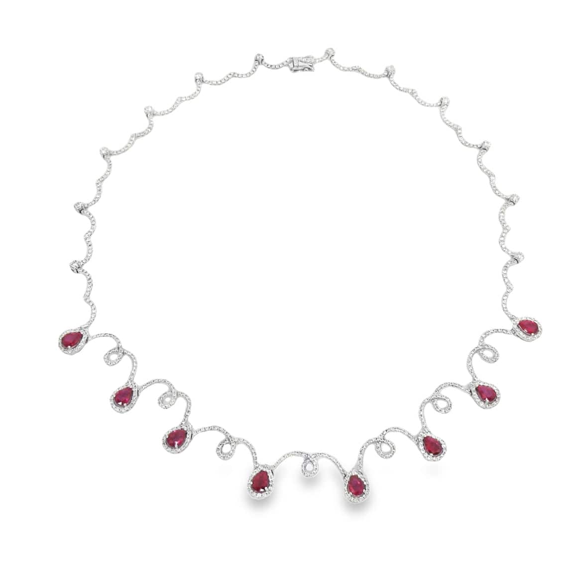 Ruby & Diamond Necklace - K.S. Sze & Sons