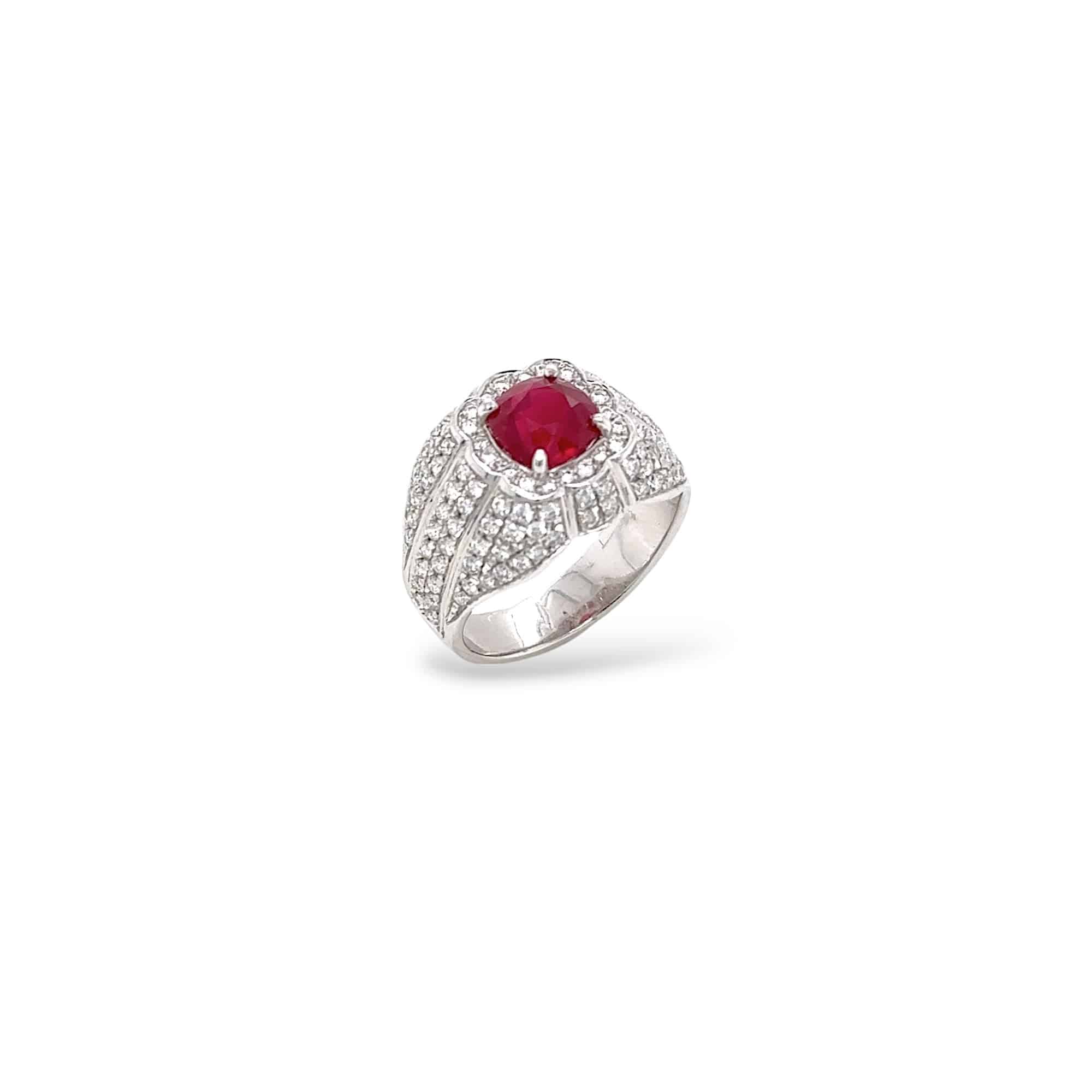 Ruby & Diamond Ring - K.S. Sze & Sons