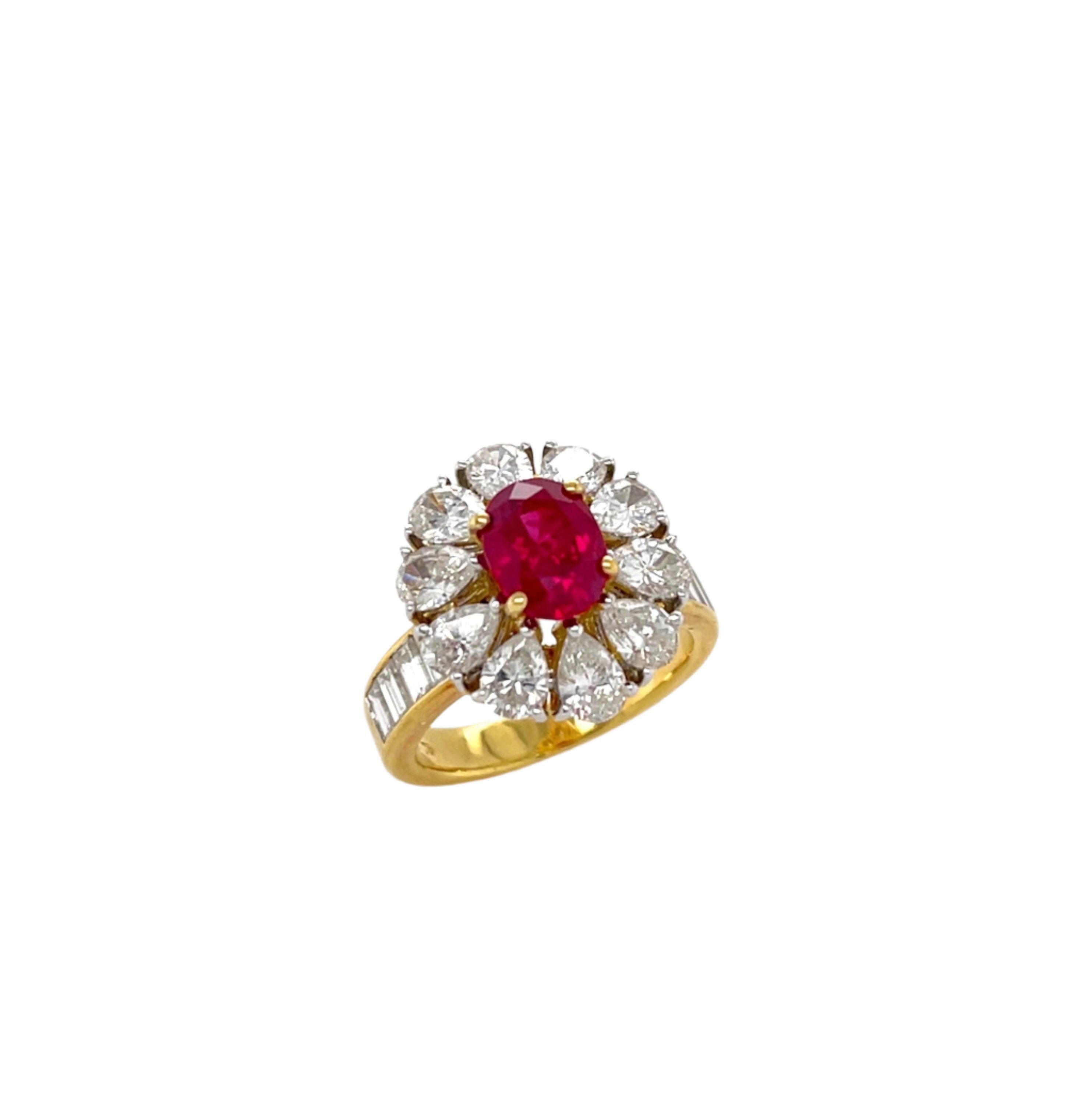 Ruby & Diamond Ring - K.S. Sze & Sons