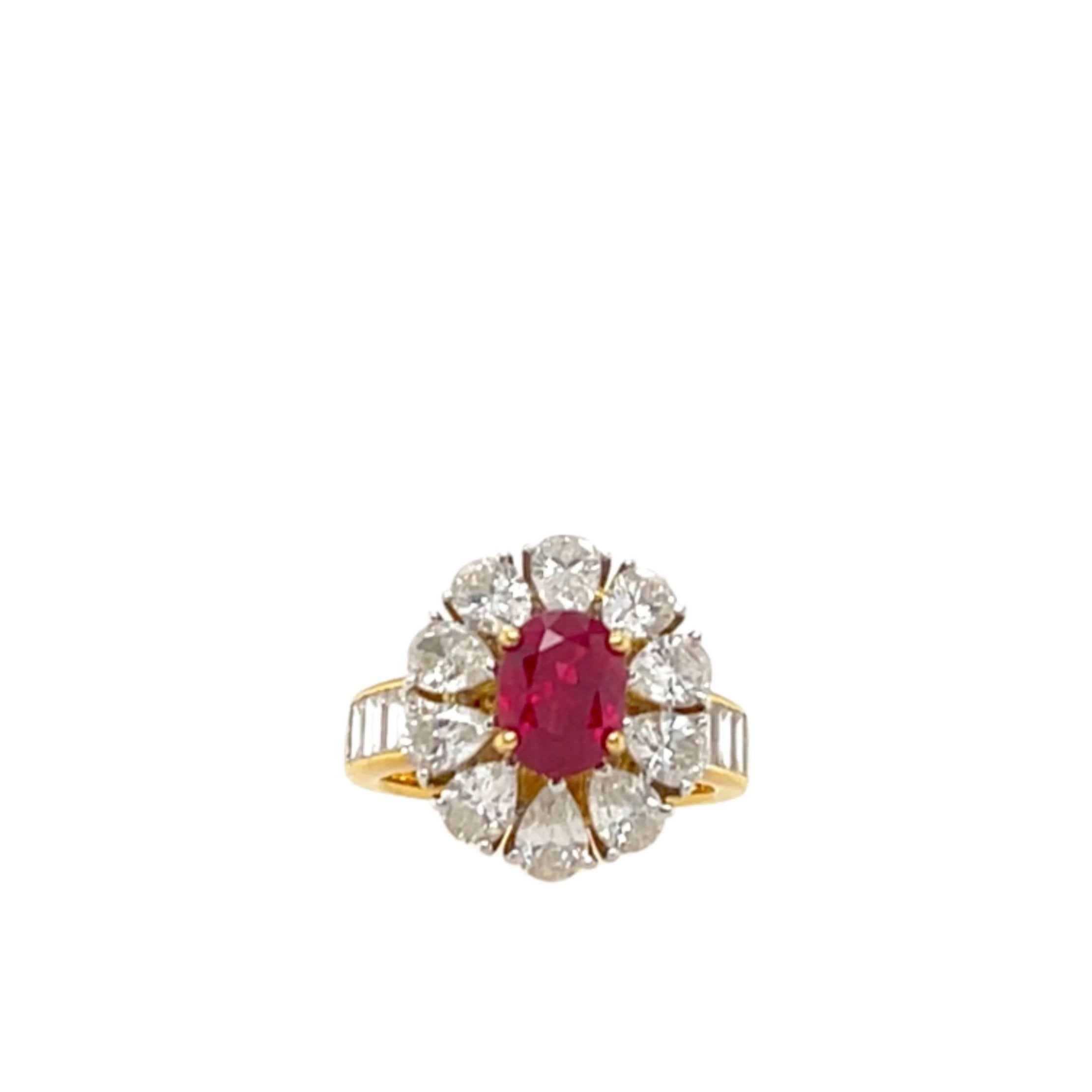 Ruby & Diamond Ring - K.S. Sze & Sons