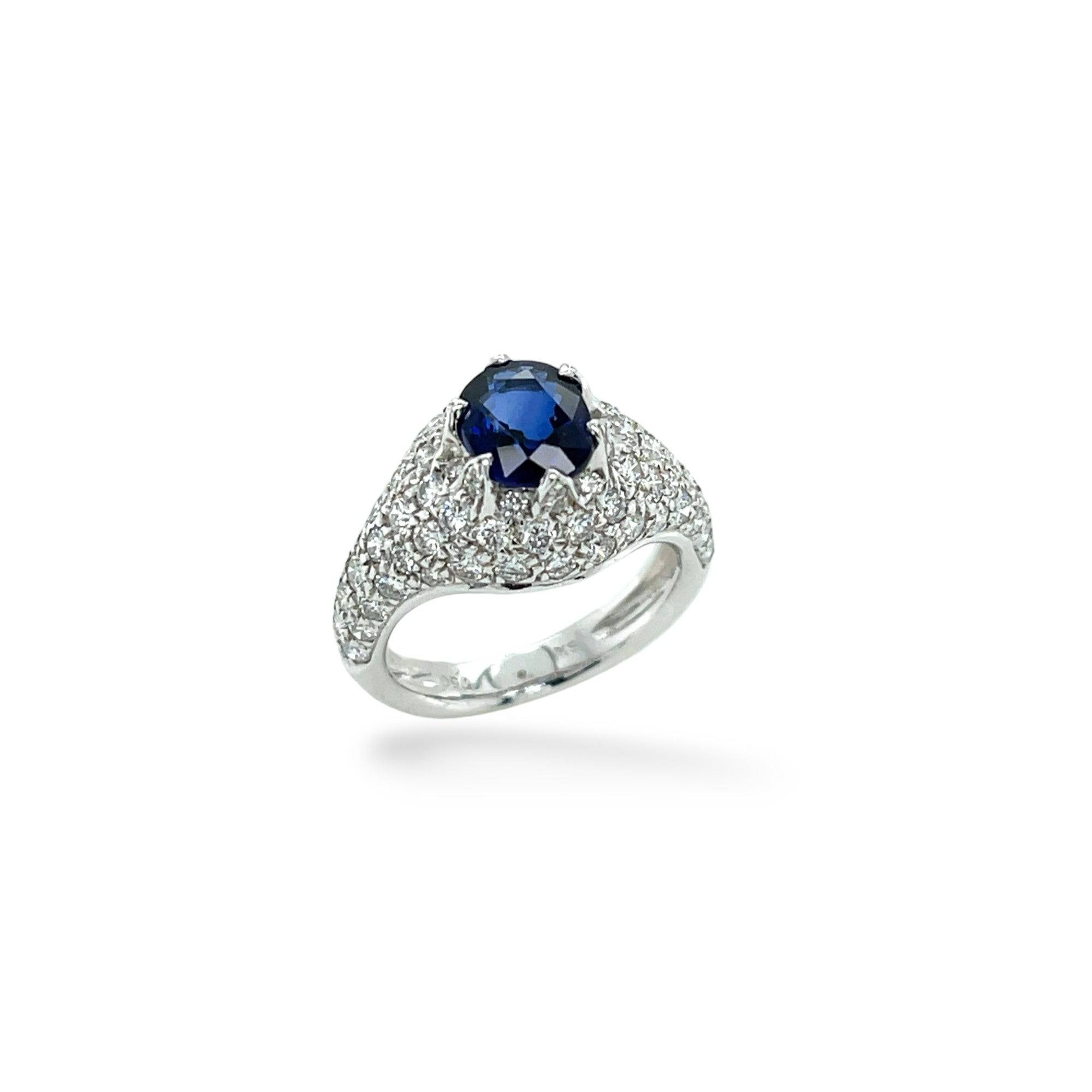 Sapphire & Diamond Ring - K.S. Sze & Sons