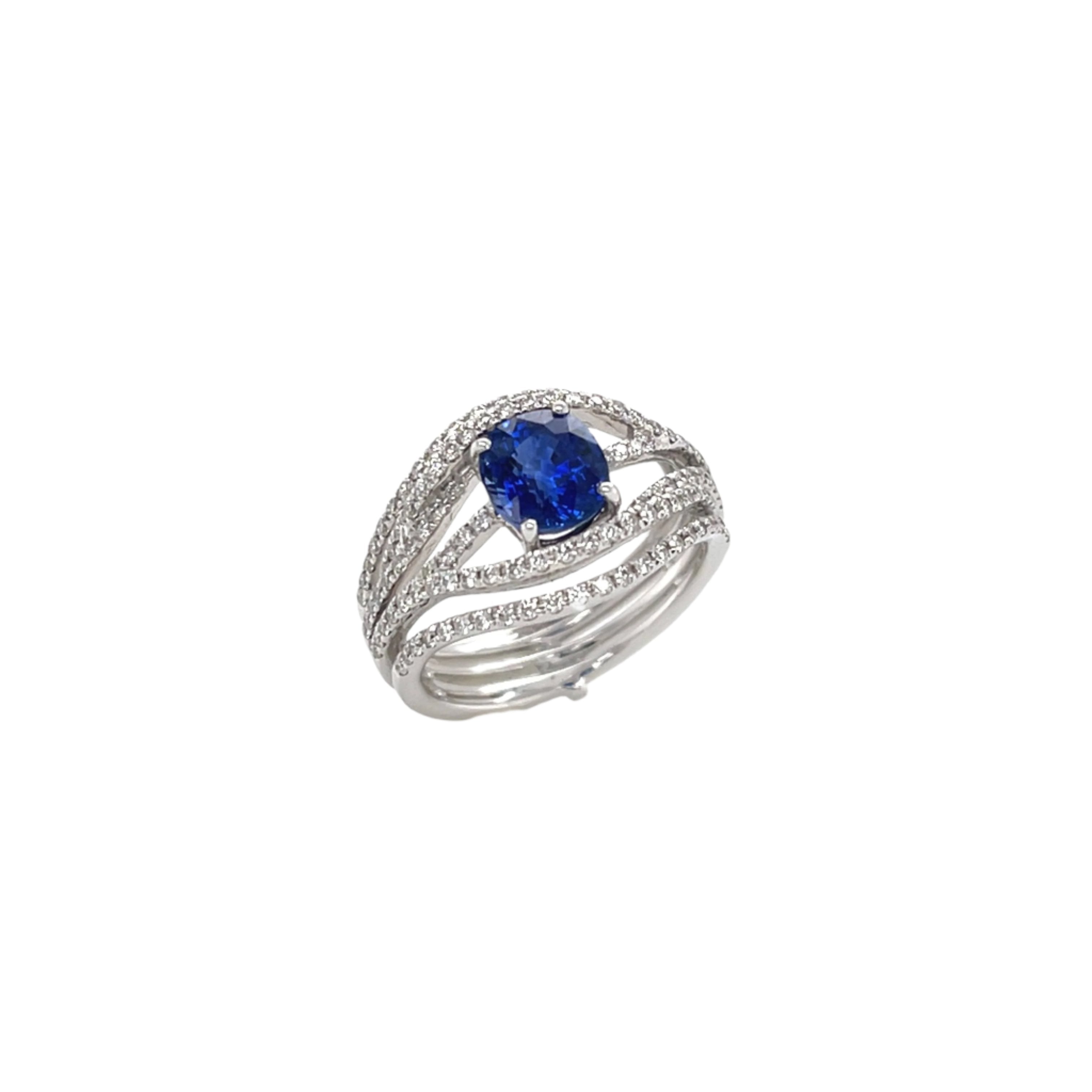 Sapphire & Diamond Ring - K.S. Sze & Sons