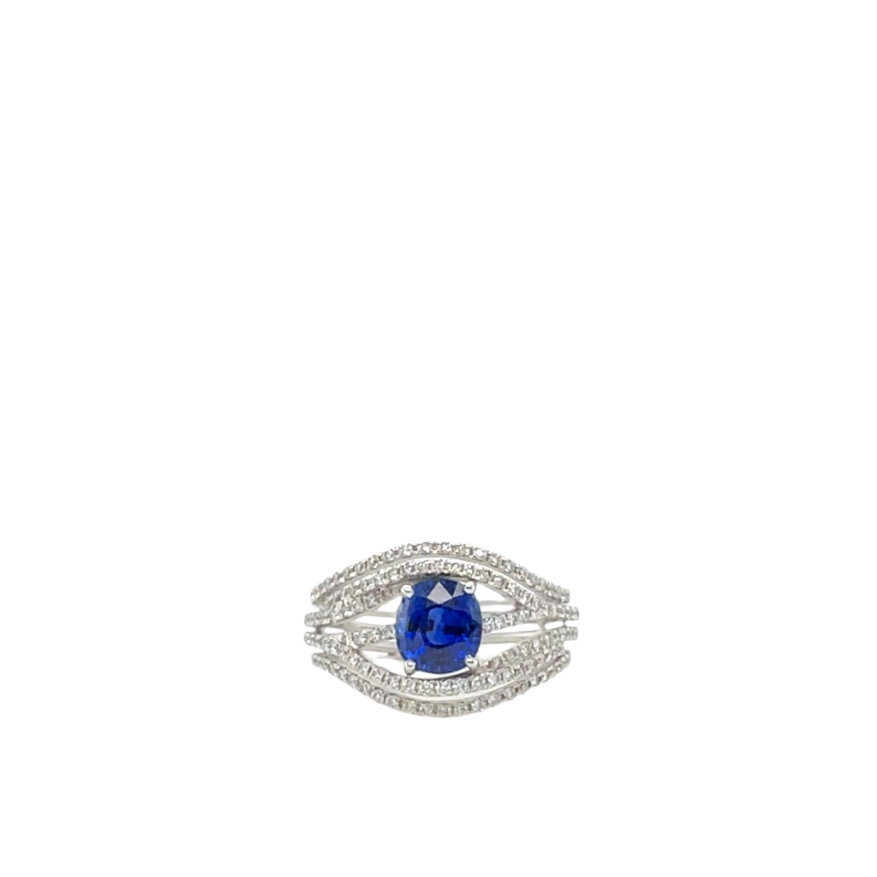 Sapphire & Diamond Ring - K.S. Sze & Sons