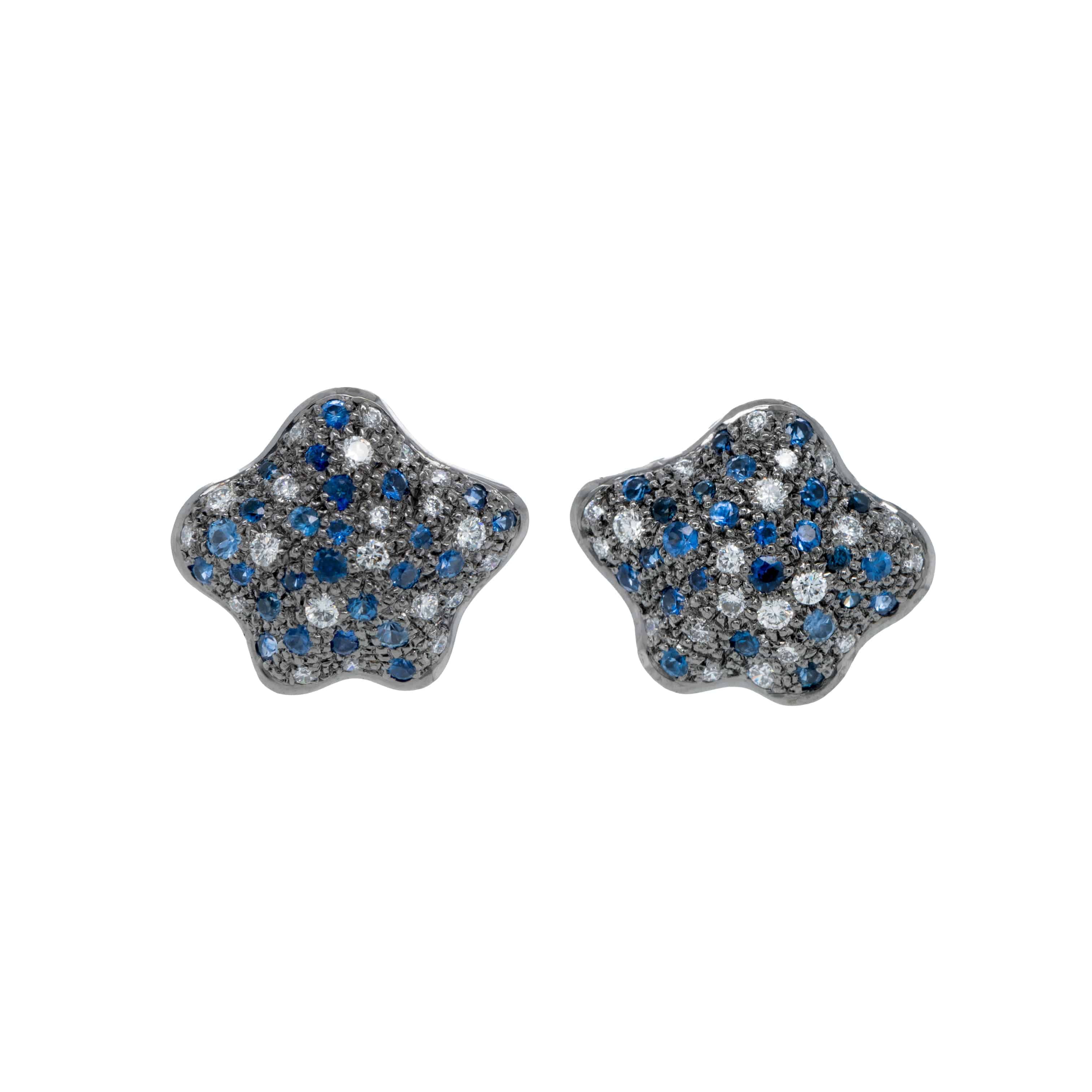 Sapphire & Diamond Star Earrings - K.S. Sze & Sons