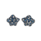 Sapphire & Diamond Star Earrings
