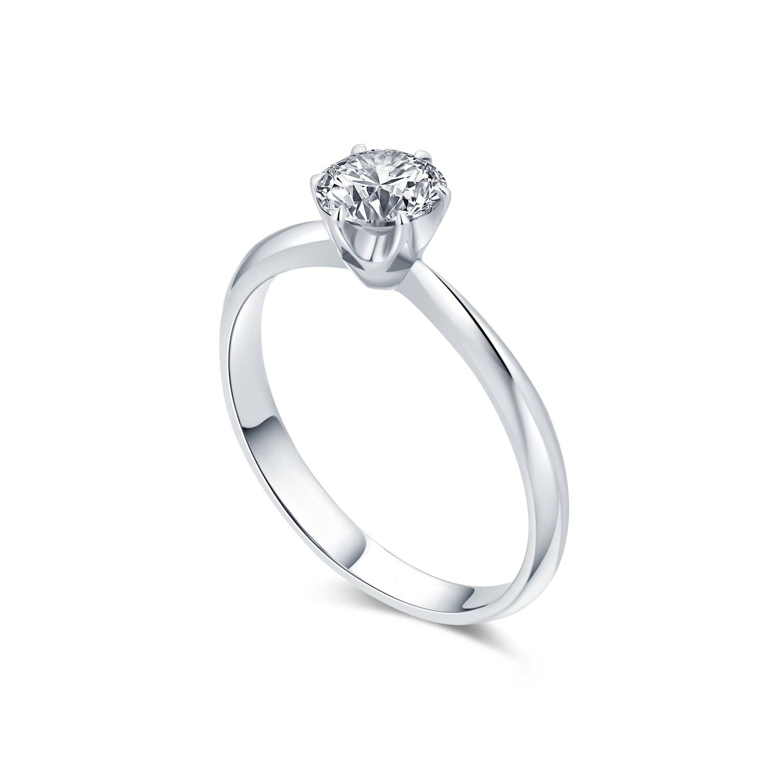 Solitaire Diamond Ring - K.S. Sze & Sons