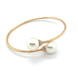 South Sea Pearl & Diamond Bangle