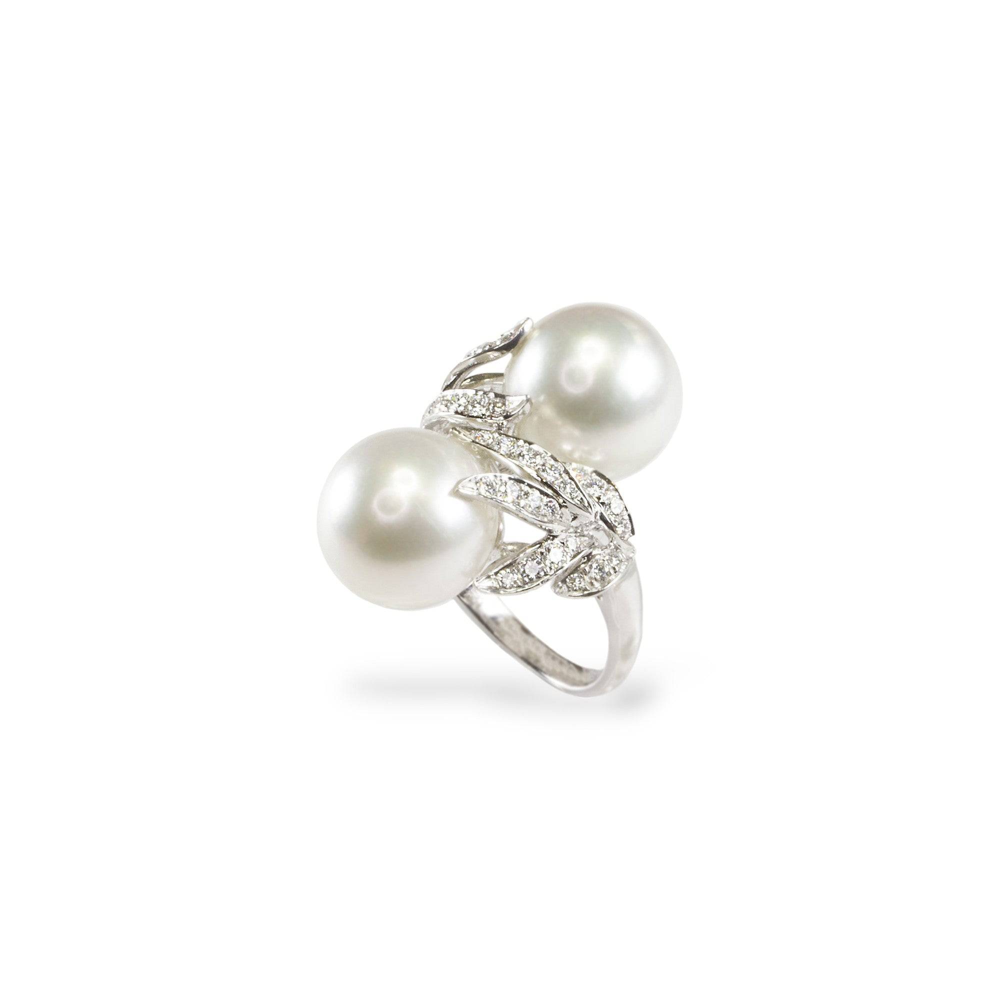 South Sea Pearl & Diamond Cocktail Ring