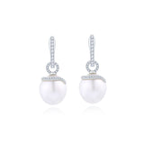 South Sea Pearl & Diamond Earrings
