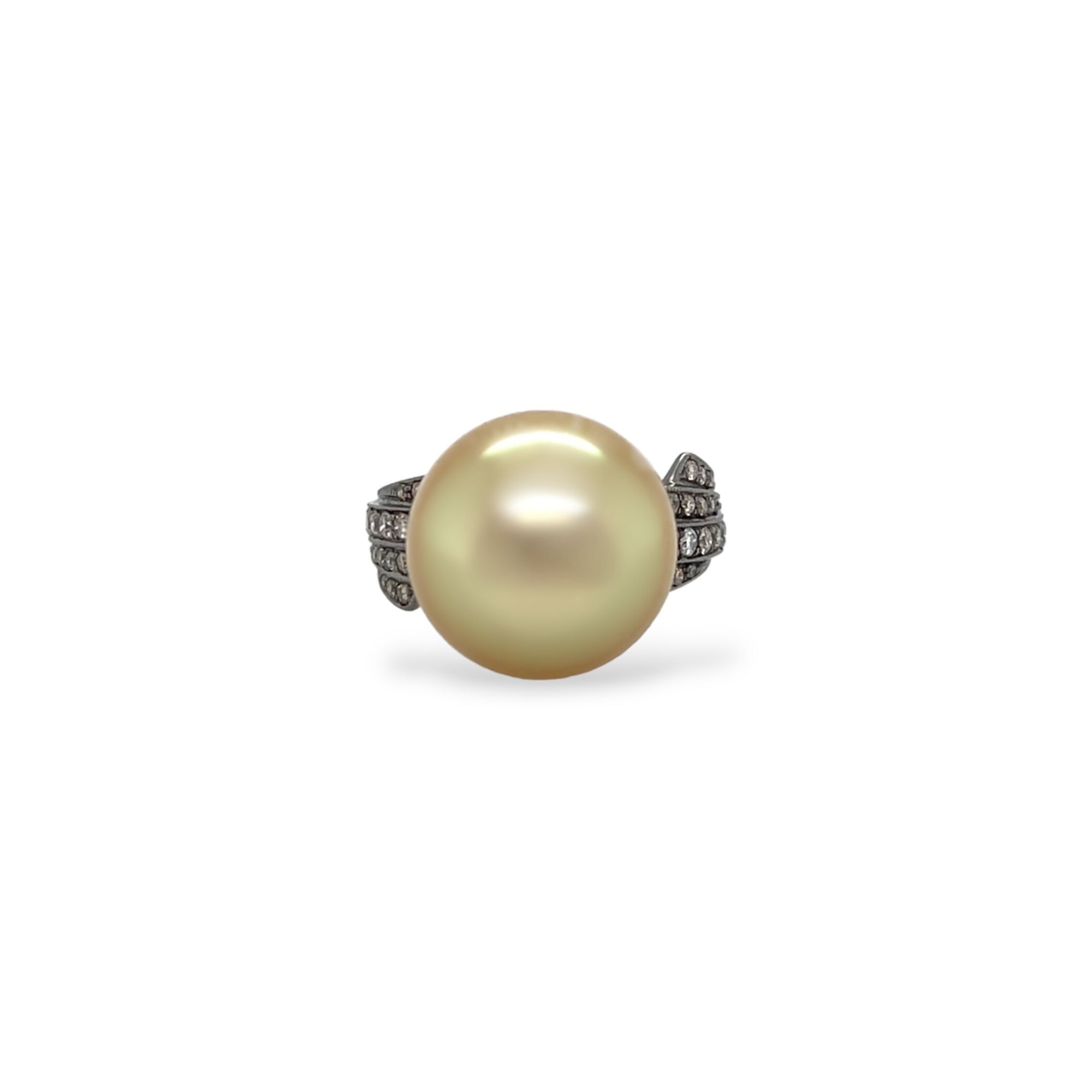 South Sea Pearl & Diamond Ring - K.S. Sze & Sons