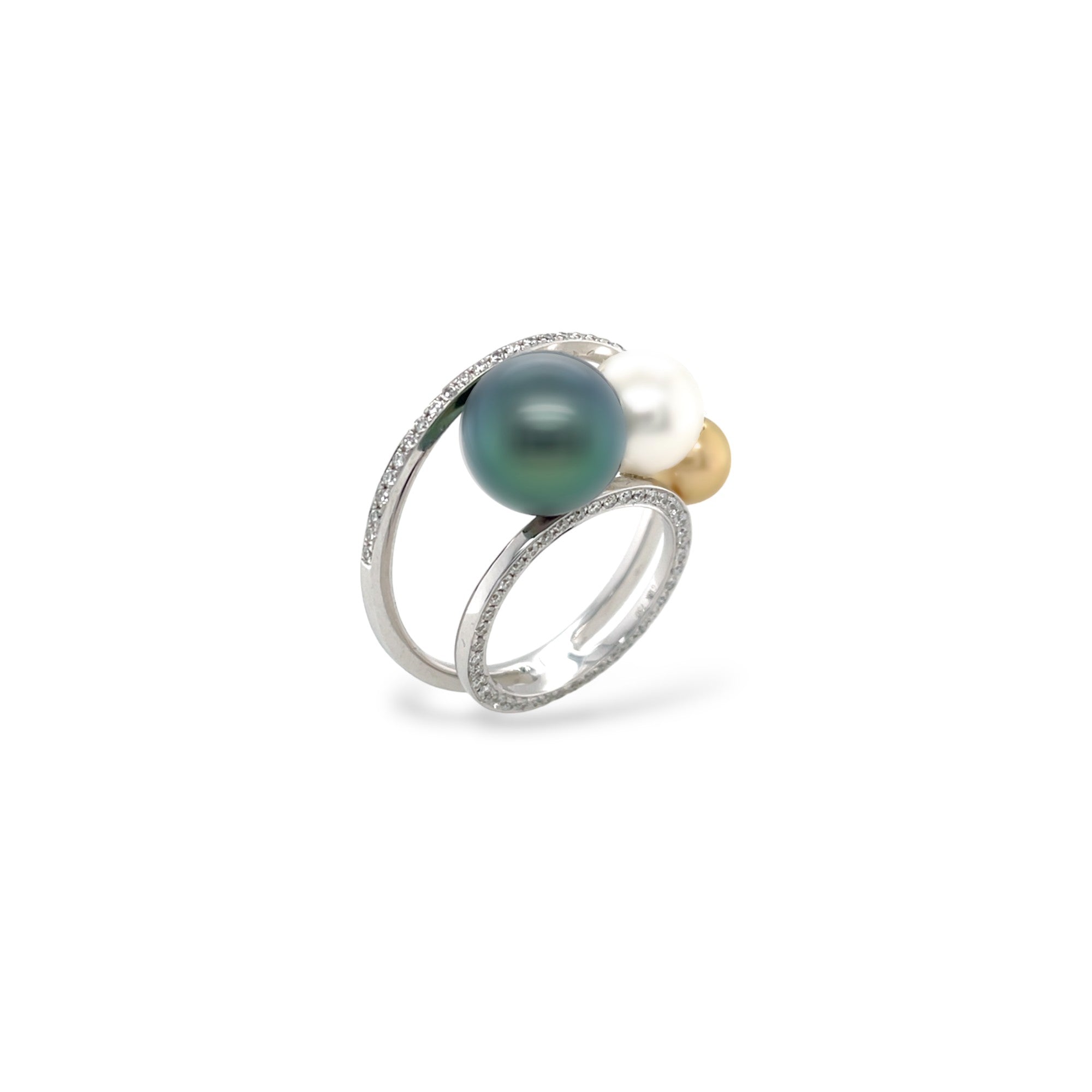 South Sea Pearl & Diamond Ring - K.S. Sze & Sons