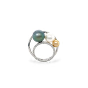 South Sea Pearl & Diamond Ring - K.S. Sze & Sons