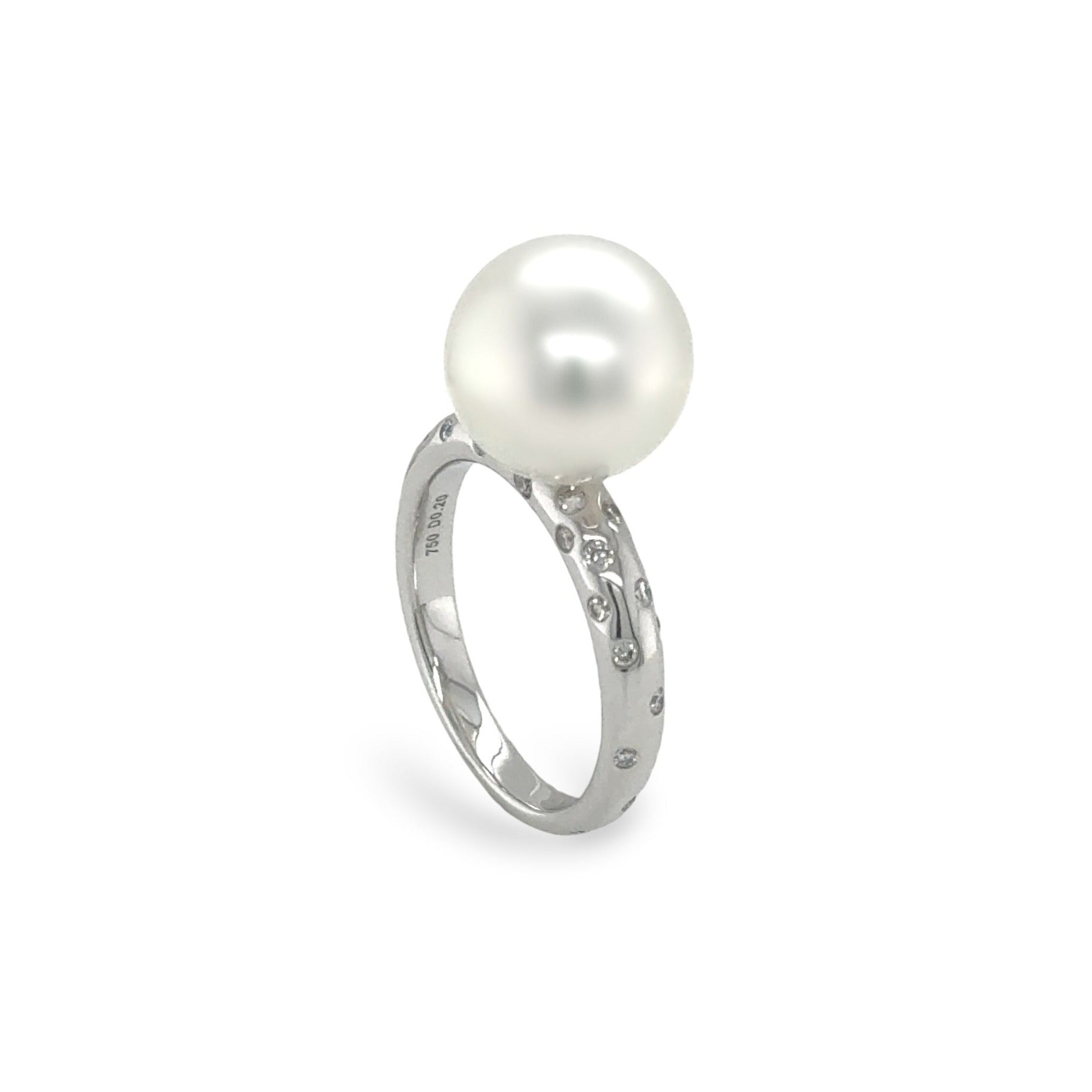 South Sea Pearl & Diamond Ring - K.S. Sze & Sons