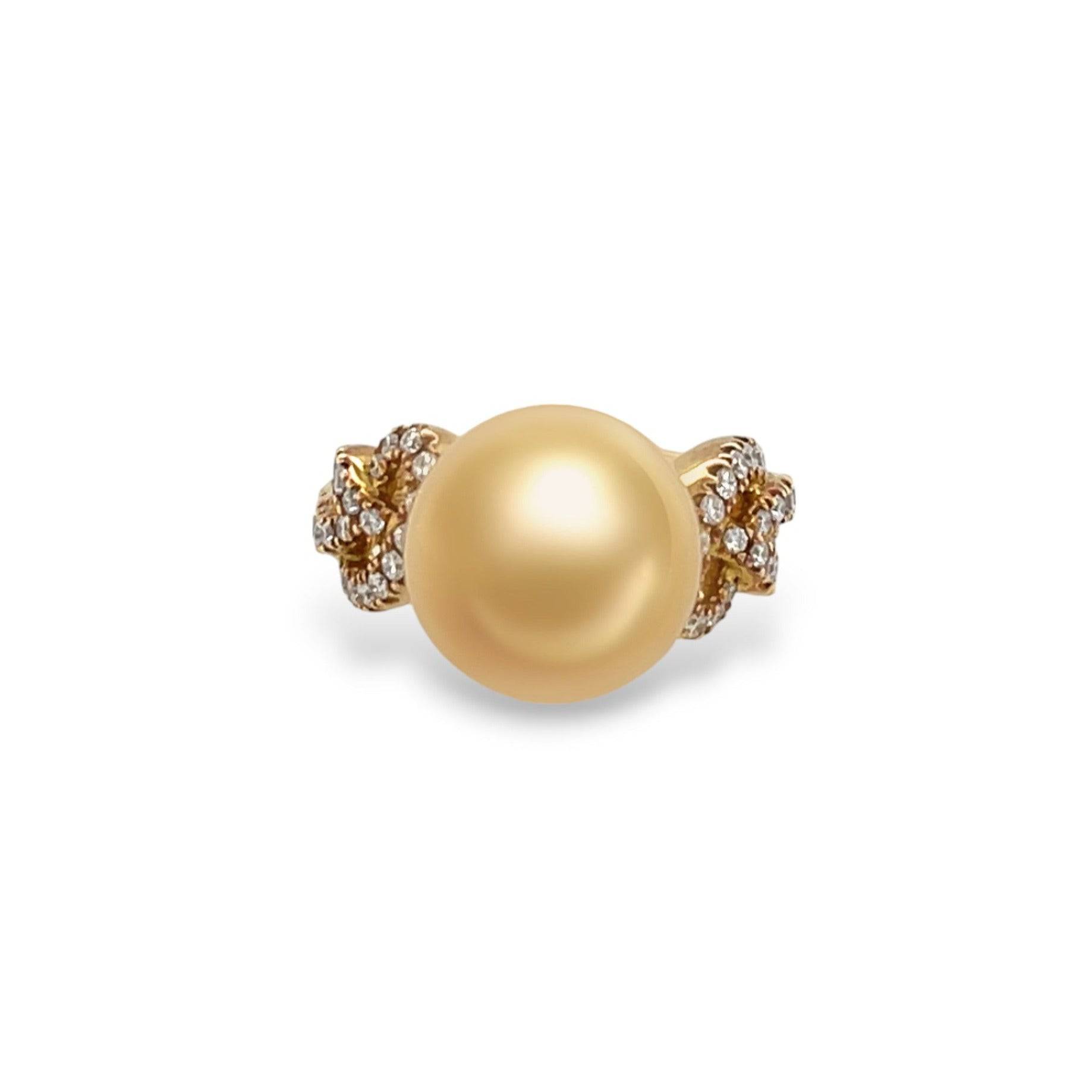 South Sea Pearl & Diamond Ring - K.S. Sze & Sons