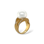 South Sea Pearl & Diamond Ring - K.S. Sze & Sons