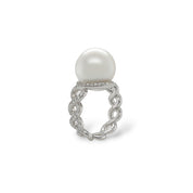 South Sea Pearl & Diamond Ring