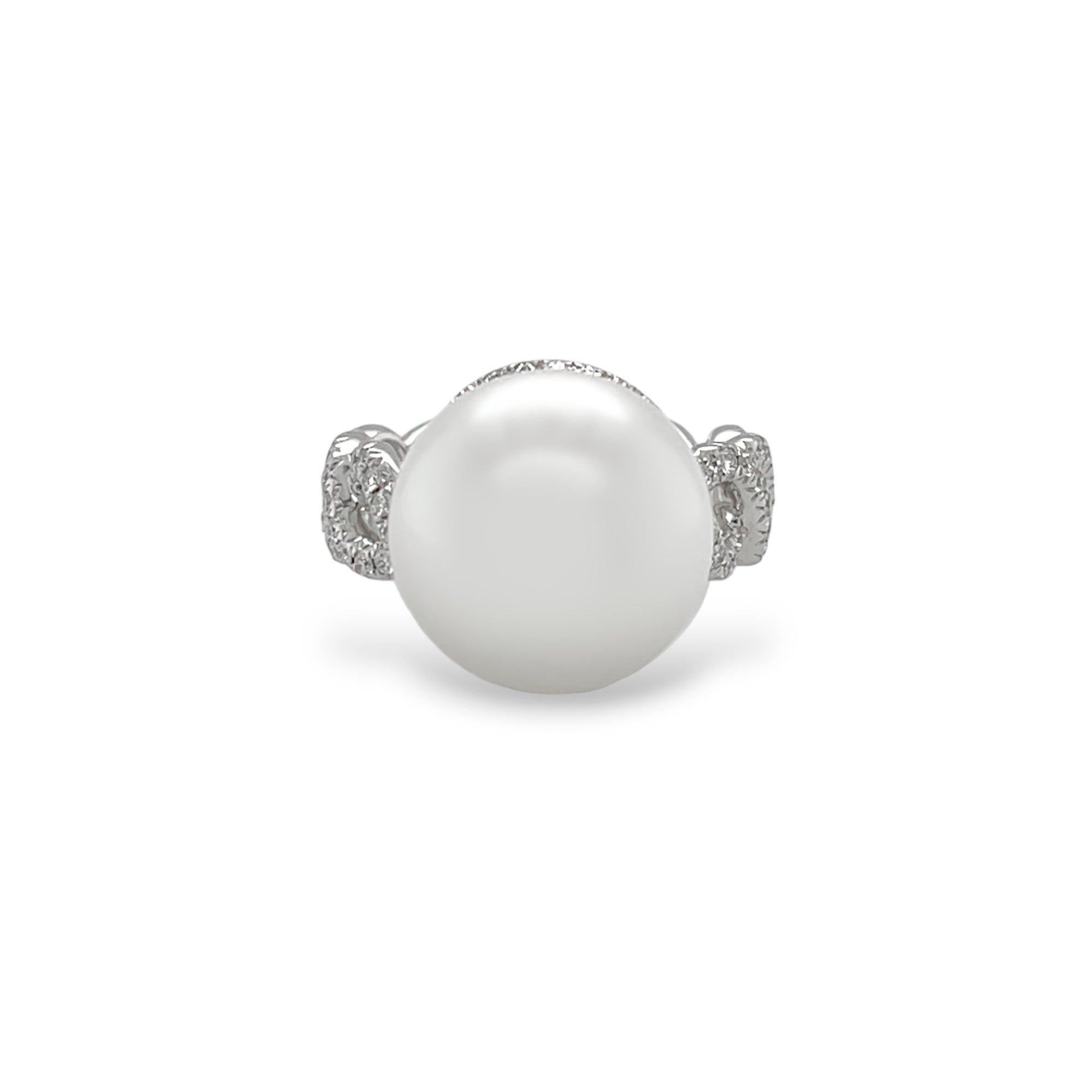 South Sea Pearl & Diamond Ring - K.S. Sze & Sons