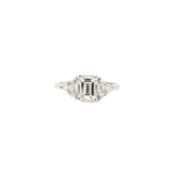 Emerald-cut & Triangular-Shaped Diamond Ring