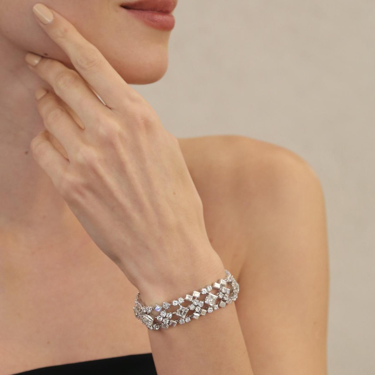 White Diamond Bracelet