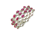 Platinum Star Ruby & Diamond Lattice Bracelet 