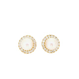 South Sea Pearl & Diamond Earrings
