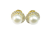 South Sea Pearl & Diamond Earrings - K.S. Sze & Sons